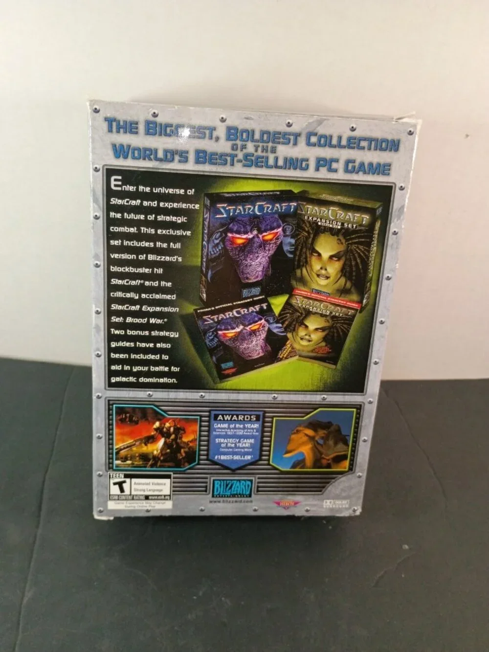 StarCraft Battle Chest PC Game + Brood War Expansion Set Used With Manual+Guides